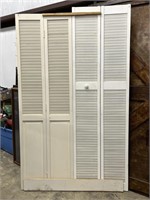 48" x 76" Louvered Bi-Fold Closet Doors Accent