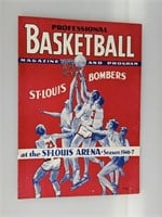 1946-47 St Louis Bombers Program Basketball
