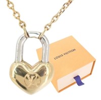 Louis Vuitton Heart Padlock Necklace
