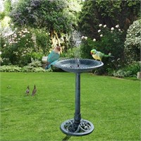 N4668  Zimtown Bird Bath - Solar Fountain, Outdoor