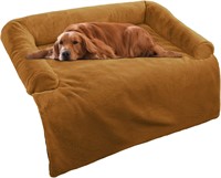 Large Dog Bed, Faux Rabbit Fur, Orthopedic