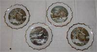 (D1) Currier & Ives 7" Decorative Plates