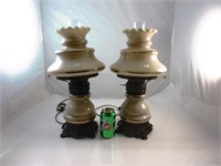 2 Grandes Lampes de chevet antiques