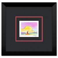 Peter Max, "Distant Sailboat" Framed Limited Editi