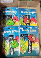 4 NOS ANGRY BIRDS LANYARDS