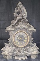 Antique Muller NY Harvest Theme Figural Clock