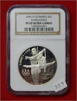 1995 Olympics Silver Dollar Comm NGC PF69 Ultra