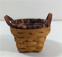 1998 Longaberger Small Double Handle Basket With