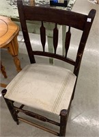 Antique Chair W/ Flour Bag Seat