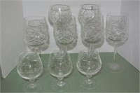 Crystal Pinwheel Stemware