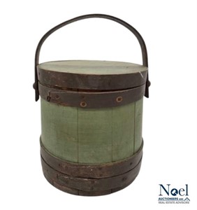 Antique Primitive Wooden Sugar  Bucket