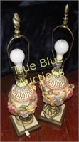 Two Ornate Lamps