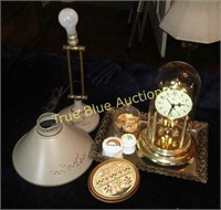Eglin Clock Lamp Mirrored Vanity Tray & More