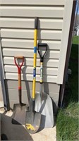 Spade, scoop shovel, square shovel