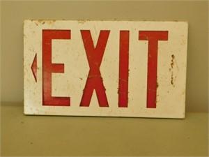 Exit metal sign 8X13