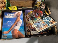 FLAT W/ SPORTS VHS TAPES, SPORTS ILLUSTRATED