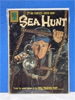 1960 Dell Sea Hunt #4 fn/vf 10cent Cover Price