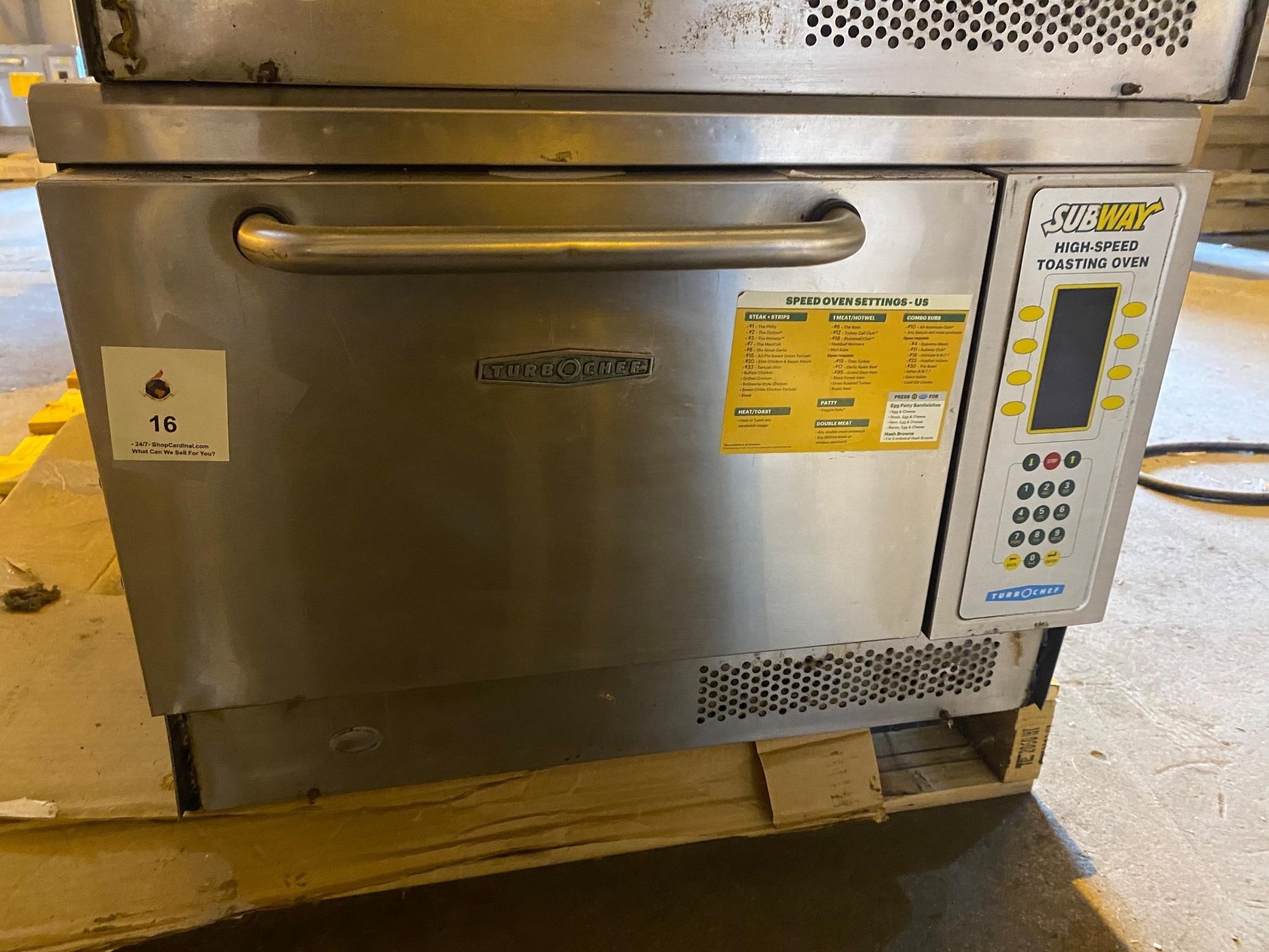 Turbo chef 2004 TC-01 oven with cord