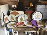 15 various serving trays