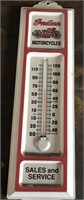 Indian motorcycles advertising thermometer