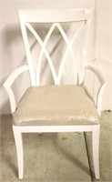 Alden Parkes Couture arm chair in white