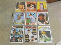 Lot of 9 Baseball Cards Collector Cards