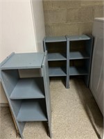 3 Wood Shelves, & Step Stool