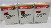 3 Boxes of 12 Gauge Double A Wads