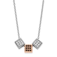 Sterling Silver Black Onyx Fancy Design Necklace