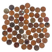 Lot/Bag 50 Canada King George One cent Coins1