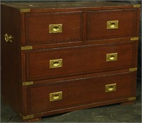 CAMPAIGN STYLE CHEST OF DRAWERS