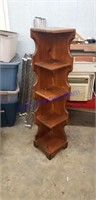 Corner wooden shelf 4ft 4 in tall