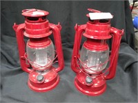 2 Red Battery Lanterns
