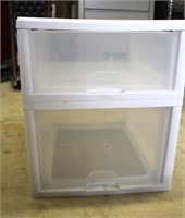 Storage Bin 2 drawer plastic