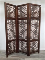 3-panel Indian wood screen