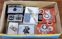 NOS Covered Buttons, Jewelry, Camera & More