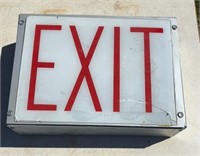 Commercial exit sign. Not tested sold as is