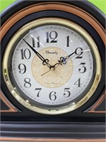 12in Beesealy mantle clock - black/gold