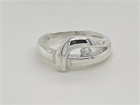 Silver Diamond Ring