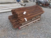 Approximately (600) Assorted 5' Steel Posts