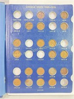 Group of 64 Wheat Pennies in Folder