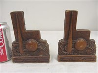 A2, 1939 NY World's Fair wooden bookends