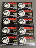 200 rnds Wolf .223 Rem Ammo