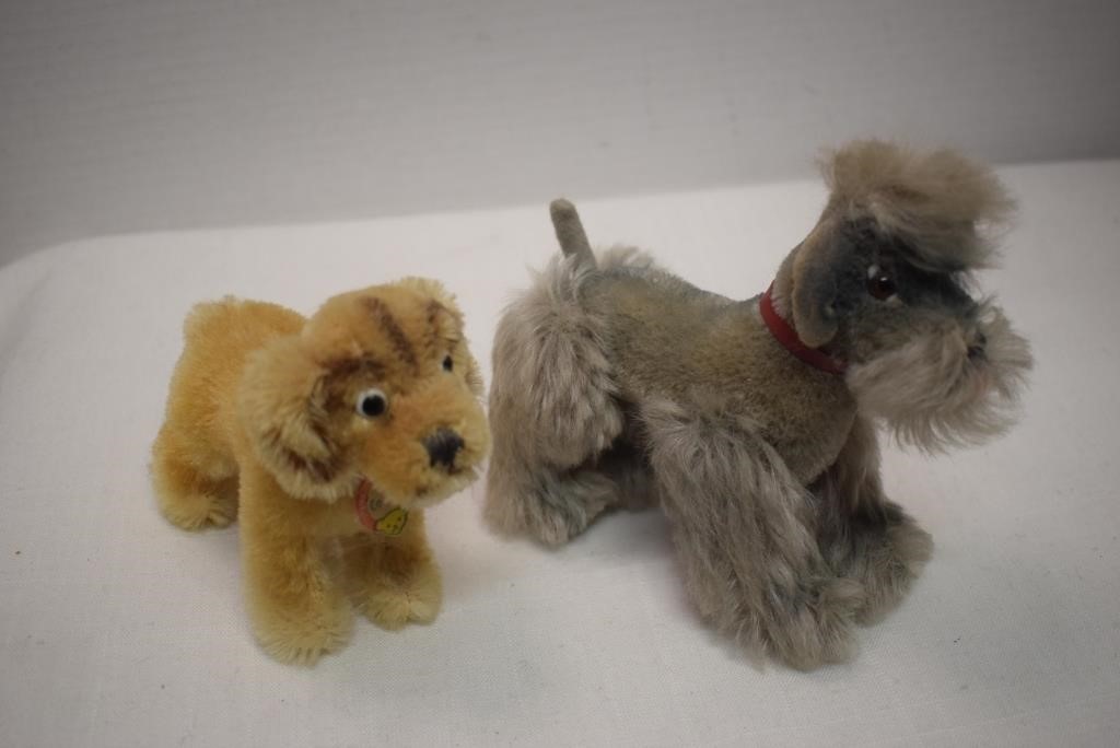 1950's Steiff "Corkie" & "Snobby" Bendable Poodle