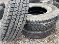 Three assorted 16 inch takeoff tires