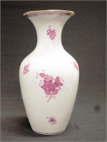 Herend Hungary hand painted Mantel Vase
