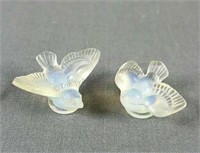 Sabino Art Glass Mini Flying Bird Pair A49 and A50