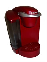 red Keurig coffee maker