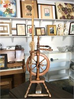 Vintage Russian or Czech Wooden Treadle Spinning