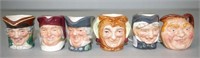 Six various Royal Doulton character jugs